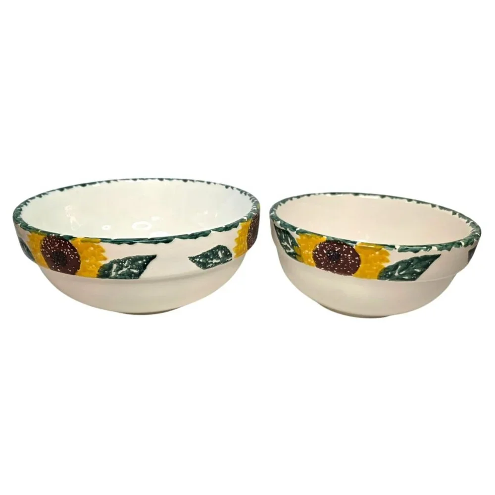 *Vintage Santa Ana Co. Sunflower bowl Set